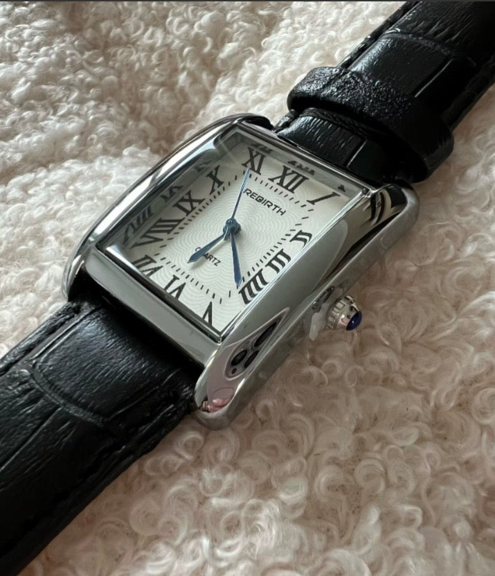 Rebirth Classic – Rectangle Leather Watch